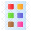 Watercolor Color Art Icon