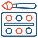 수채화 미술 도구 아이콘
