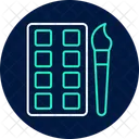 Watercolor Neon Glow Icon