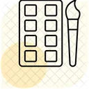 Watercolor Minimal Outline Icon