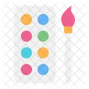 Watercolor Paint Palette Icon