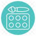 Watercolor Art Crafting Icon