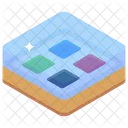 Watercolor Palette Watercolor Box Coloring Box Icon