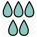Water Drops Shower Icon