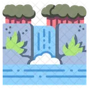 Waterfall Forest River Icon