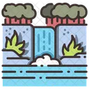 Waterfall Forest River Icon