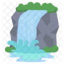 Waterfall River Water Icon
