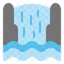 Waterfall Valley River Icon