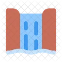 Waterfall River Nature Icon