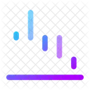 Waterfall Down Down Chart Icon