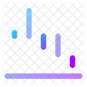 Waterfall Down Down Chart Icon