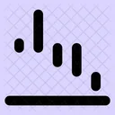 Waterfall Down Down Chart Icon