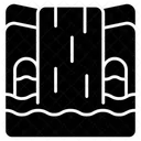 Waterfall Cascade Scenery Icon