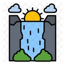 Waterfall Nature Water Cascade Icon
