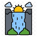 Waterfall Nature Water Cascade Icon