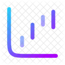Waterfall Up Chart Finance Icon