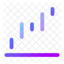 Waterfall Up Chart Finance Icon