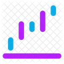 Waterfall Up Chart Finance Icon