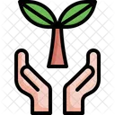Plant Hand Farming Icon