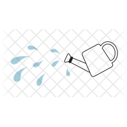 Watering can pouring  Icon