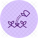 Watering Organic Garden Watering Organic Icon