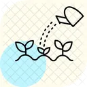 Watering Organic Garden Watering Organic Icon
