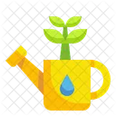 Watering Plant Gardening Water Can Icon