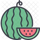 Watermelon Vegan Vegetarian Icon