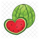 Watermelon Fruit Red Icon