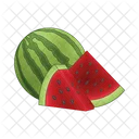 Watermelon Healthy Fruit Icon