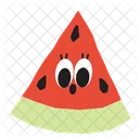 Watermelon Watermelon Slice Tropical Icon