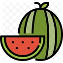 Watermelon Fruit Oranic Icon