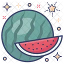 Watermelon Healthy Food Organic Fruit Icon
