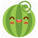 Watermelon Fruit Face Icon