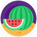 Watermelon Fruit Edible Icon