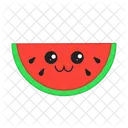 Watermelon Happy Vegetable Icon