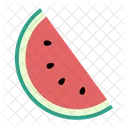 Watermelon Summer Fruit Icon