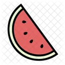 Watermelon Summer Fruit Icon