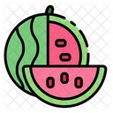 Watermelon Fruit Vegetarian Icon