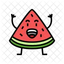 Watermelon Character  Icon