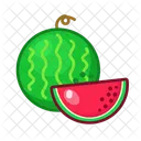 Watermelon Cut Fruit Healthy Icon
