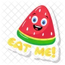 Summer Watermelon Tropical Fruit Natural Food Icon