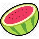 Watermelon Half Cut Watermelon Fruit Icon