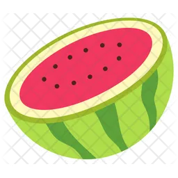 Watermelon Half Cut  Icon