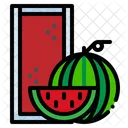 Watermelon Juice Food And Restaurant Organic Icon