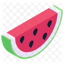 Watermelon Piece Healthy Food Organic Fruit Icon