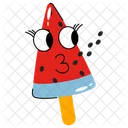 Watermelon Popsicle Ice Cream Ice Lolly Icon