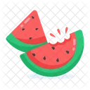 Watermelon Slices Tropical Fruit Healthy Food Icon