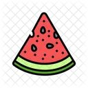 Watermelon Triangular Slice  Icon