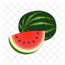 Watermelon With Slice  Icon